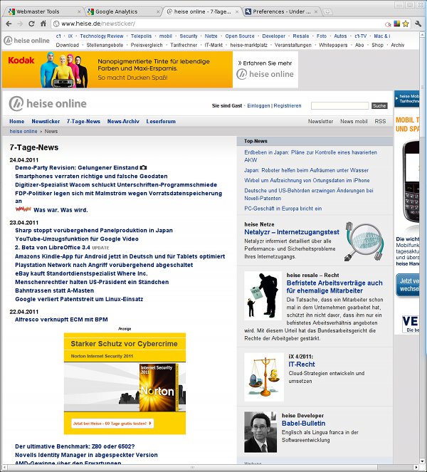 Heise on chromium
