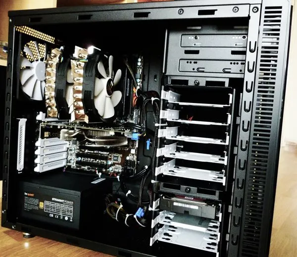 inside the case